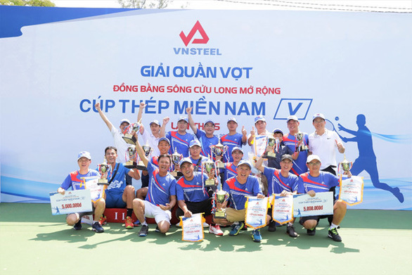 Giải quần vợt Đồng bằng sông Cửu Long mở rộng Cúp Thép Miền Nam /V/ lần thứ 5 tổ chức thành công