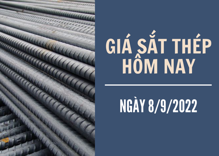 Giá sắt thép xây dựng hôm nay 8/9: Tăng trở lại chỉ sau một ngày giảm