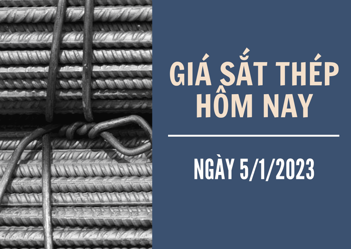 Giá sắt thép xây dựng hôm nay 5/1: Quay đầu giảm nhẹ