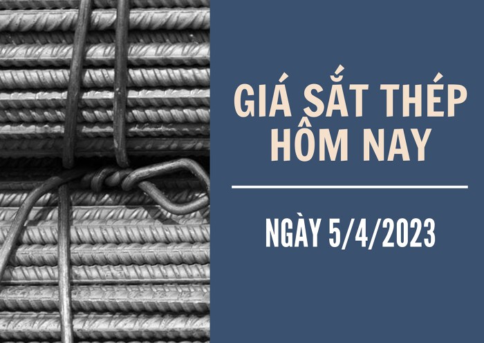 Giá sắt thép xây dựng hôm nay 5/4: Ghi nhận phiên giảm thứ ba liên tiếp