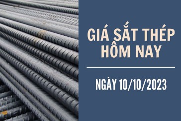 Giá sắt thép xây dựng hôm nay 10/10: Phiên giảm thứ hai, ghi nhận ở mức 3.625 nhân dân tệ/tấn