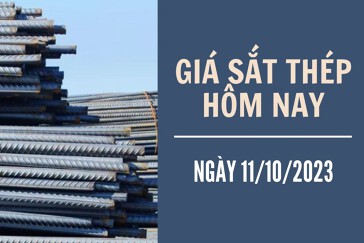 Giá sắt thép xây dựng hôm nay 11/10: Tiếp đà giảm thêm 2 nhân dân tệ/tấn