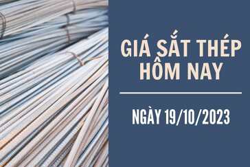 Giá sắt thép xây dựng hôm nay 19/10: Phiên giảm thứ hai, ghi nhận ở mức 3.618 nhân dân tệ/tấn