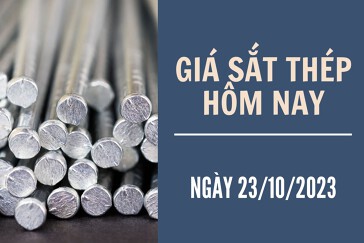 Giá sắt thép xây dựng hôm nay 23/10: Giảm 59 nhân dân tệ/tấn