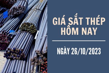 Giá sắt thép xây dựng hôm nay 26/10: Phiên tăng thứ 3 liên tiếp trên Sàn SHFE