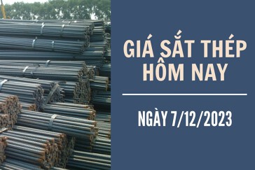 Giá sắt thép xây dựng hôm nay 7/12: Tiếp đà tăng phiên thứ hai trên Sàn Thượng Hải