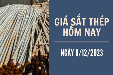 Giá sắt thép xây dựng hôm nay 8/12: Thép Trung Quốc tăng thêm 62 nhân dân tệ/tấn