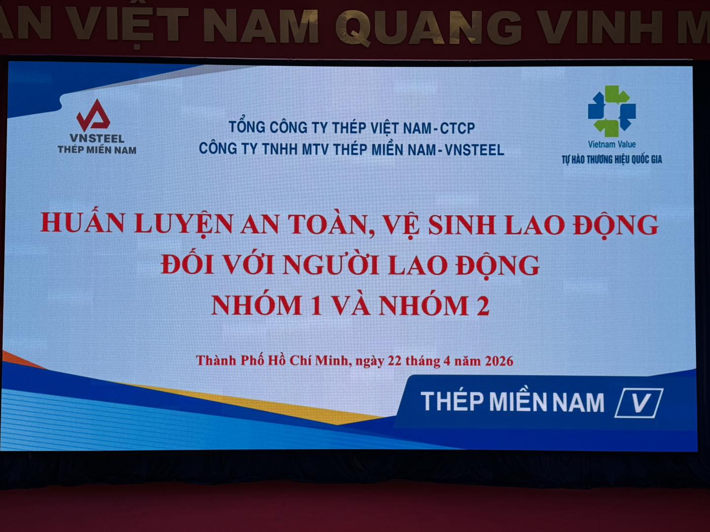 Tổ chức huấn luyện an toàn, vệ sinh lao động cho nhóm 1 và nhóm 2