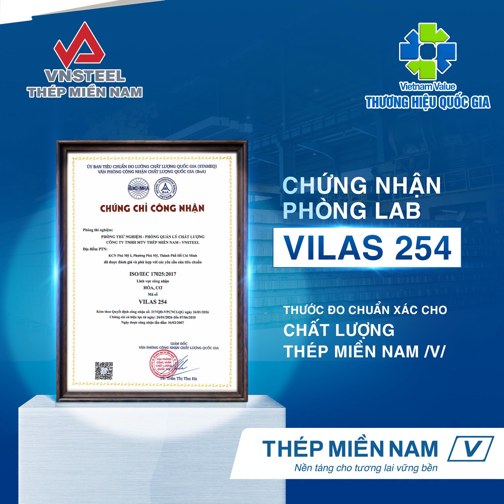 Phòng LAB VILAS 254: Thước đo chuẩn xác cho chất lượng Thép Miền Nam /V/