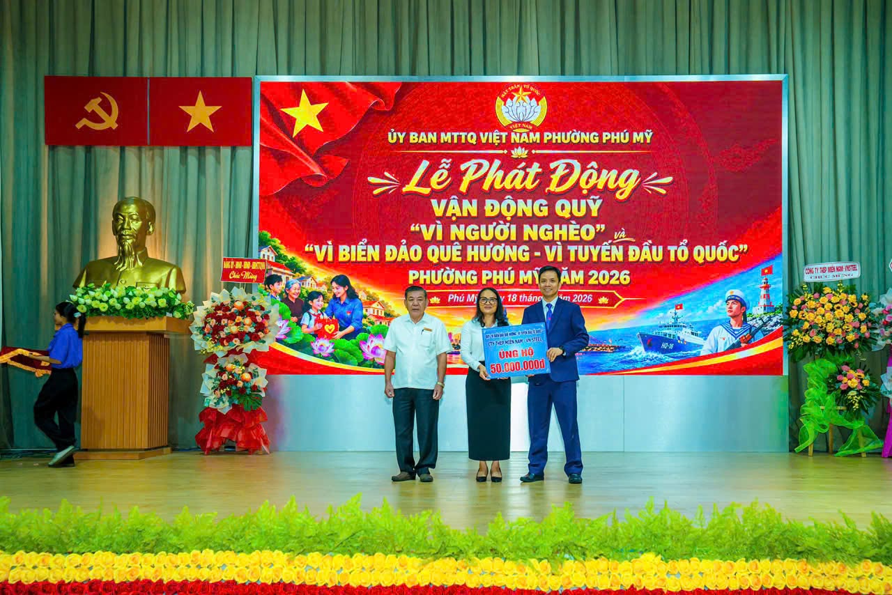 Thép Miền Nam – VNSTEEL trao tặng 150 triệu đồng vì cộng đồng