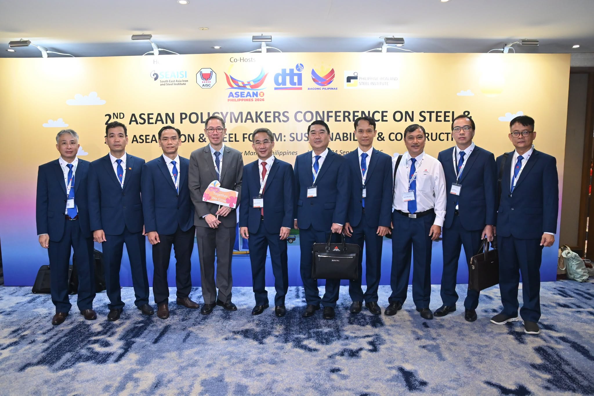 Đoàn công tác Thép Miền Nam – VNSTEEL tham dự hội thảo SEAISI tại Philippines