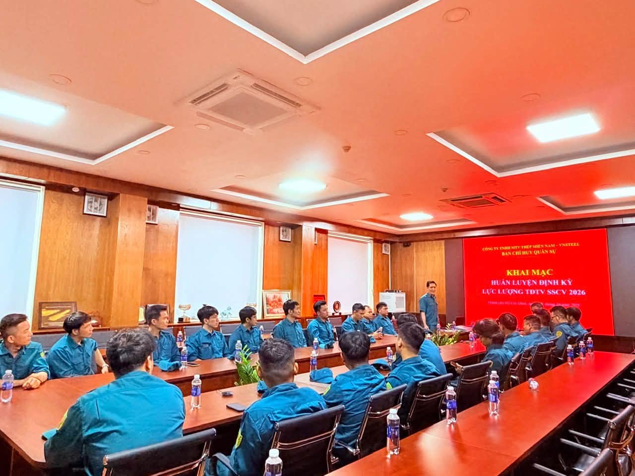 Thép Miền Nam - VNSTEEL: Nâng cao bản lĩnh và năng lực tác chiến cho lực lượng Trung đội tự vệ năm 2026