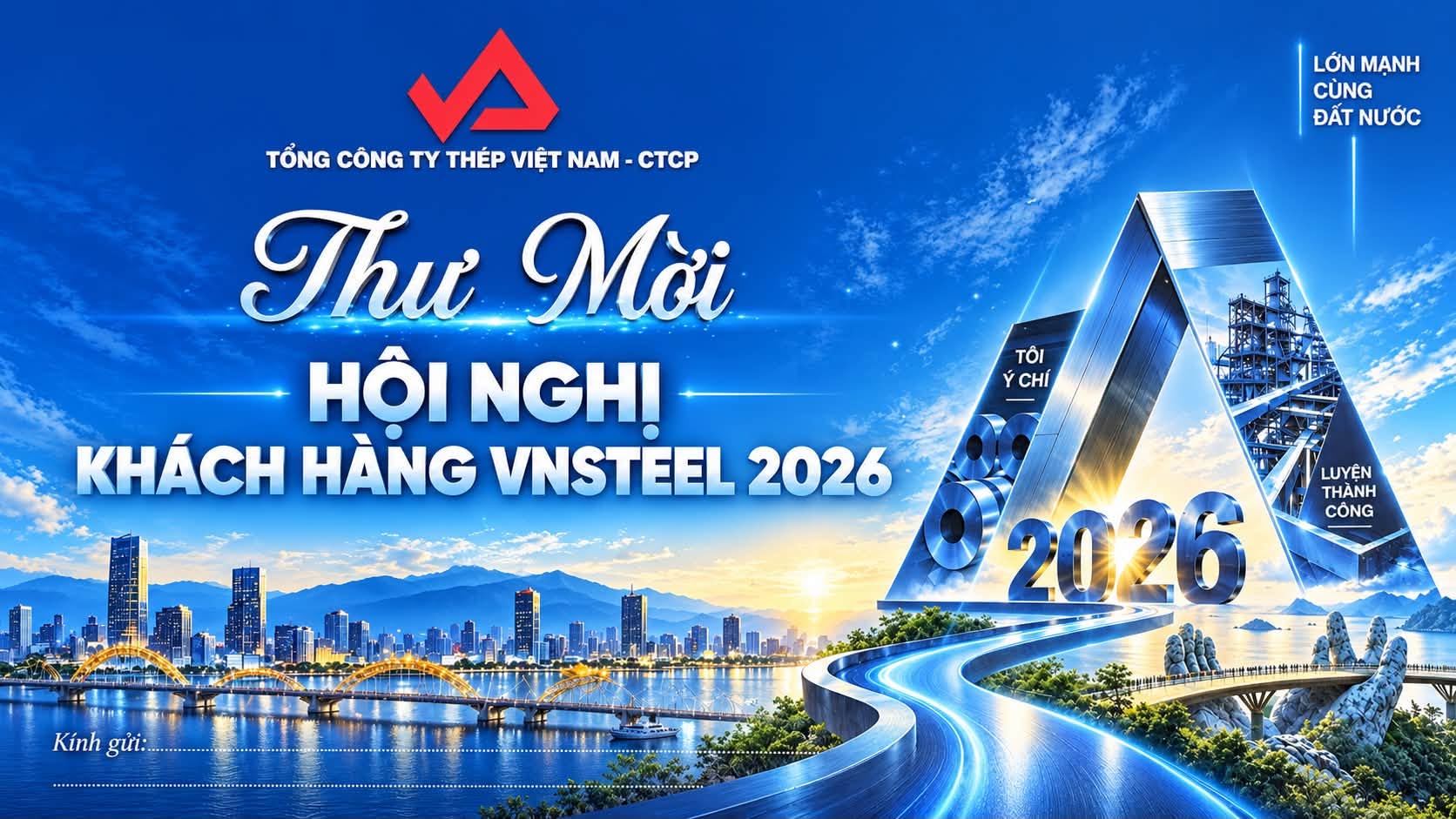 Thư mời tham dự Hội nghị khách hàng VNSTEEL năm 2026