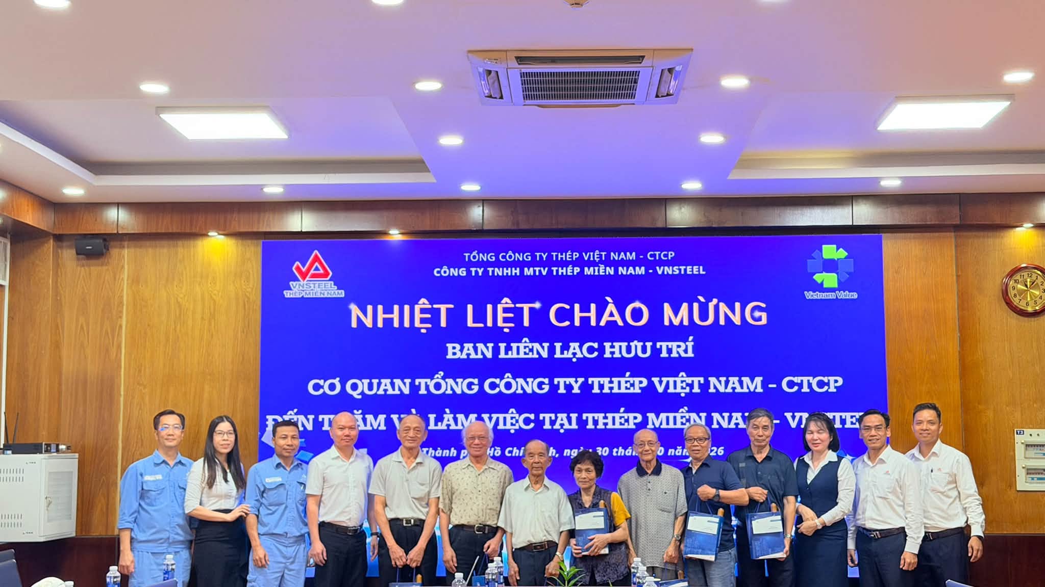 Thép Miền Nam – VNSTEEL gặp mặt Ban liên lạc hưu trí cơ quan Tổng công ty Thép Việt Nam -CTCP
